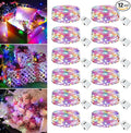 12 Pack Fairy Lights Battery Operated - 7ft 20 Led Twinkle Lights 3 Modes, Multi-Colored Bulk Mini String Lights Waterproof for Mason Jars Vases DIY Party Wedding Decoration Easter