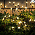 Solar Garden Lights – Swaying LED Solar Lights Outdoor Decorations, Waterproof Yard & Patio Lights with Flexible Iron Wire & Heavy Bulb Base for Garden Decor,Warm White (4 Pack)