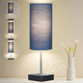 AVV Cordless Table Lamp with Dimmable, Rechargeable 3 Modes Battery Powered Bedside Lamp, Battery Operated Lamps for Night Stand, Touch Lamp for Bedroom, Living Room, Reading Room, 15 Inch Blue