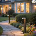 Solar Pathway Lights - Walkway Solar Lights for Outside - PIR Sensor & Two Lighting Modes - Rechargeable Battery Lasts Up To 55 Hours - 3000K - IP44 Weather Resistant - 2 Pack - 20.5" Height