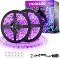 Black Light Strip, 40ft/12M Flexible LED Black Light with kit, 720 lamp Beads, 12V LED Light, Non-Waterproof for Indoor Fluorescent Dance Party, Stage, Birthday, Wedding, Dark Party