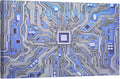 Digital Chip Pictures for Bedroom Wall Decor CPU Prints Wall Art Canvas Artwork Wall Decor 1 Panel Wall Art Circuit Board Wall Art Canvas Framed Wall Hanging Decor Ready to Hang 36x24 INCH