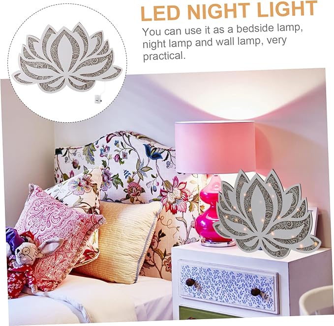Veemoon Unique Design Yoga Night Light Elegant Wall Lamp Warm Lighting for Bedroom Living Room Study Room
