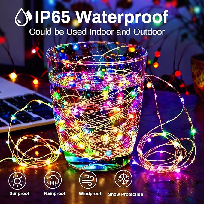 ZGWJ Fairy Lights Battery Operated, 24 Pack Colorful Twinkle String Lights 20 LED 7FT Mini LED Lights for Bedroom Decor, Easter, Halloween, Christmas, Wedding Party Indoor and Outdoor Decorations