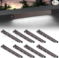 8-Packs 5W 12inch LED Hardscape Paver Lighting,12V AC/DC Low Voltage Retaining Wall Lights,LED Landscape Lighting,5000K Daylight White Outdoor Step Light,50,000 Hours Lifespan