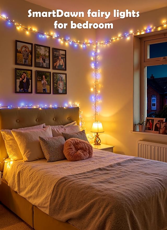 Fairy Lights Plug in, 10FT 200LEDs Twinkle String Lights, Ramadan Decorations Indoor Outdoor for Home Garden Stairs Table Tree, Waterproof, DIY Wreath, Christmas Decor