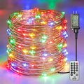 Plug-in Fairy Lights, 33 Ft 100 LED String Light with Remote, 8 Modes, Timer and Dimming Twinkle Lights for Indoor, Bedroom, Party, Decoration, Holiday, Multi-Colored