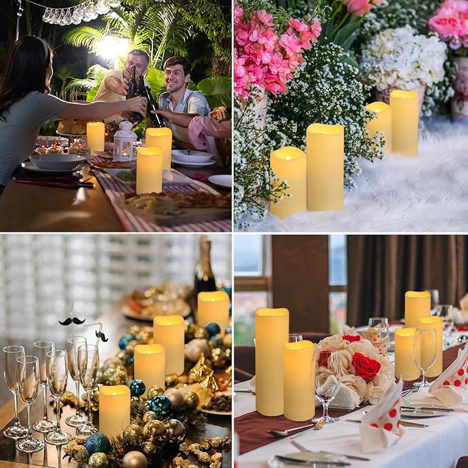 48-Pack LED Flameless Candles with Remote Control - Perfect for Home, Parties, and Special Occasions - Create a Magical Ambiance Effortlessly(Three Sizes)