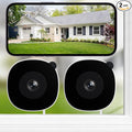 2K No Drill Window Camera-2 Pack 2.4Ghz & 5Ghz WiFi Dome Cameras for Home Security for Indoor & Outdoor Monitoring, Color Night Vision, Human Detection, 24/7 Recording, Ideal for Apartment, K1