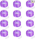 12 Pack Purple Halloween Lights Battery Operated String Lights 7 Feet 20 Led Fairy lights Waterproof Mini Lights Silver Wire for DIY Indoor Outdoor Xmas Bedroom Holiday Halloween Party Decorations