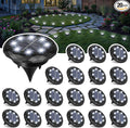 SOLPEX Mini Solar Ground Lights, 20 Pack Solar Lights Outdoor Waterproof, Landscape Lighting for Garden Pathway Driveway Walkway (Cool White)