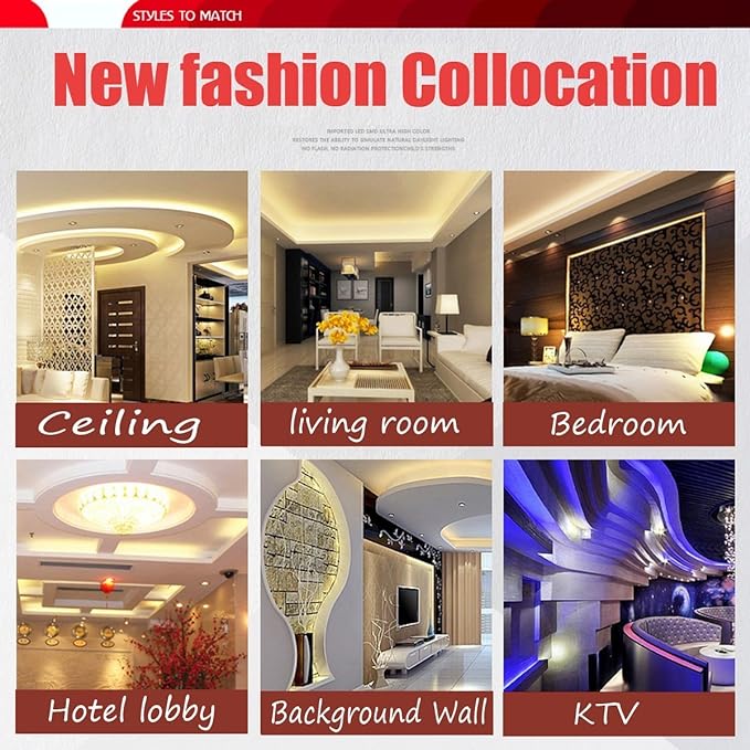 Warm White Color LED Strip Light, AC 110-120V Flexible/Waterproof/Multi-Modes Function/Dimmable SMD5050 LED Rope Light with Remote for Home/Office/Building Decoration (65.6ft/20m)