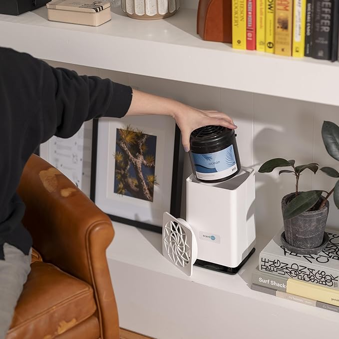 ScentAir Whisper Essential | Diffuser Machine, Scents up to 800 Sq. Ft Room, Compatible with Alexa & Google, WiFi & Bluetooth Enabled, Cartridge Sold Separately (White)