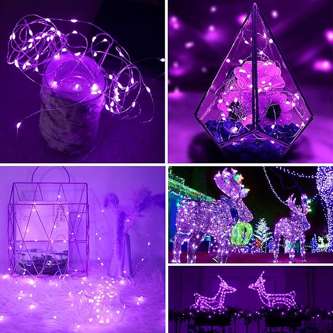 ZGWJ Fairy Lights Battery Operated, 8 Pack Twinkle String Lights 20 LED 7FT Mason Jar Decor for Bedroom, Halloween, Christmas, Party Indoor and Outdoor Decoration Mixed-Color