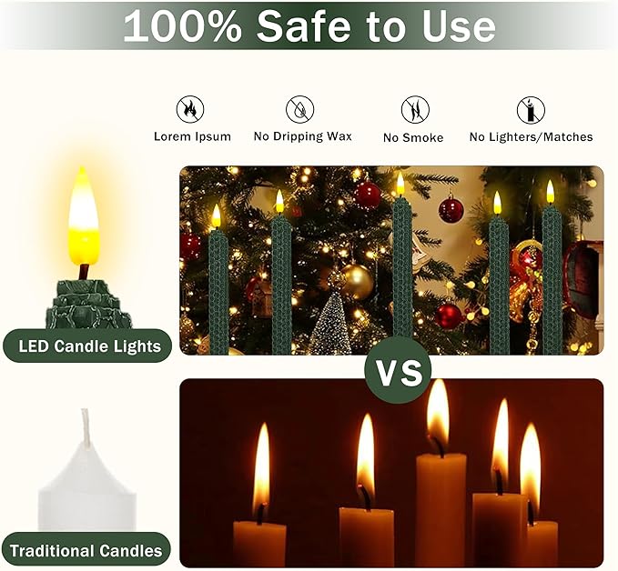 Flameless Candles Remote Candlesticks-10inches Timer Flickering Battery Operated Candles Honeycomb LED Taper Candles Lights for Home Wedding Party Windows Decorations,4pcs,RG