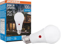 Sylvania Dusk to Dawn A21 LED Light Bulb with Auto On/Off Light Sensor, 100W=13W, 1500 Lumens, 5000K, Daylight - 1 Pack (41291)