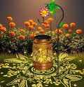 Hummingbird Solar Lanterns Outdoor Waterproof, Hanging Solar Lights Garden Lanterns with Shepherd Hook, Metal Garden Decor for Yard, Patio, Lawn, Landscape, Gifts for Women Mom Christmas