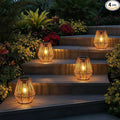 Homemory Solar Lanterns Outdoor Waterproof Hanging Lights, Outside Solar Lamp Decorative for Garden, Yard, Patio, Porch, Trees, Lawn, Pathway, Table (4)