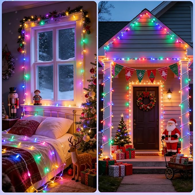 ANJAYLIA Easter String Lights Battery Operated, 20ft 40 LED Pastel Fairy Lights, Waterproof Small String Lights for Easter Crafts, Wreath, Table Centerpiece, Garland, Party Decor