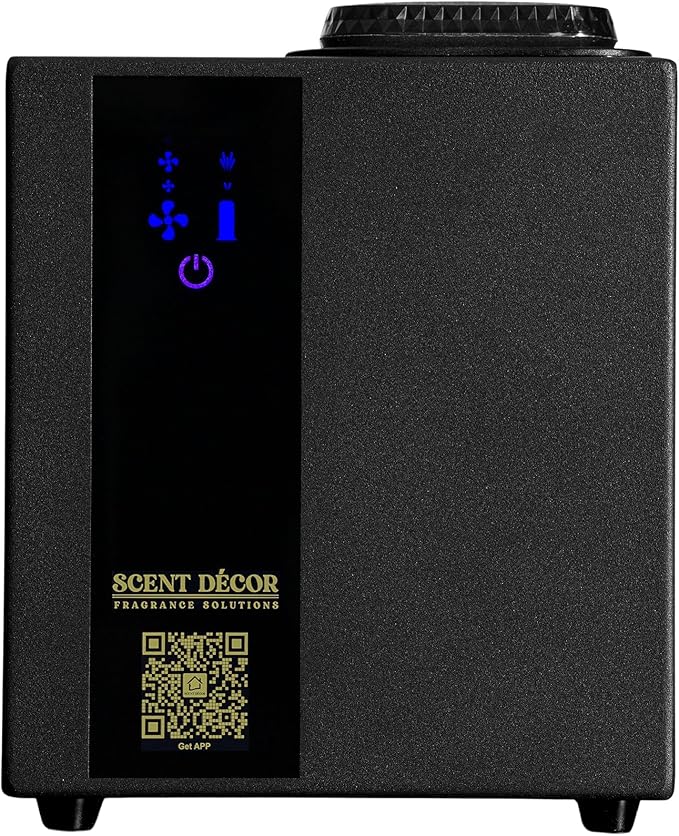 Smart Electric Scent Diffuser, Automatic Air Freshener Spray Dispenser, App Programmable HVAC Waterless Aroma Essential Oil Diffuser for Home, Bathroom, Office, Gym, Spa – up to 2000 sq. ft. Coverage