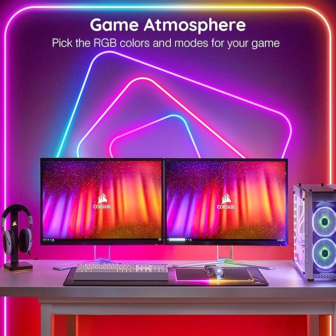LETIANPAI 32.8FT Neon Rope Lights,Flexible Led Rope Lights Control with App/Remote,Multiple Modes Music Sync Gaming RGB Led Neon Lights for Bedroom Outdoor