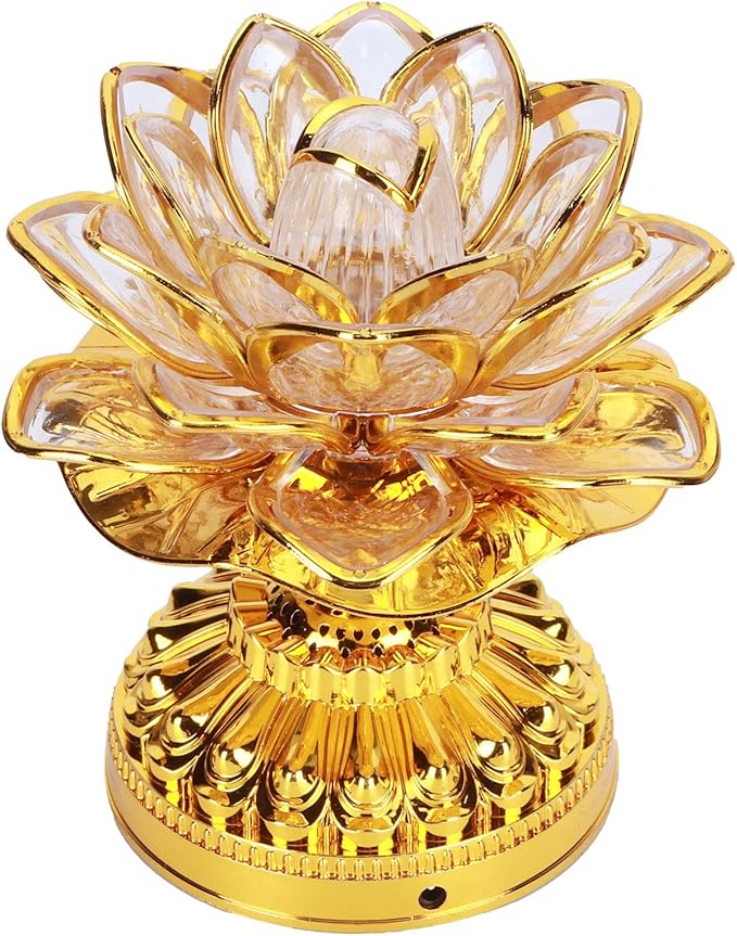 Yosoo Health Gear 7 Color Changing Buddha Light, Lotus Pagoda Meditation Lamp with Auto Cycling Colors, Battery Powered Mood Light for Yoga, Zen Decor, Home Altar, Spiritual Gift