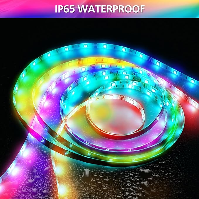 LED Boat Strip Light 32.8 FT Marine RGB LED Multi-Color Interior Deck Cockpit Courtesy Light Waterproof Boat Lighting Kit for Yacht, Kayak, Sailboat, Fishing, Pontoon