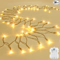 String Lights Outdoor Waterproof 9.8ft 30 LED, Warm White Fairy Lights Battery Operated with Timer Clear Wire for Indoor & Outdoor Decorations Garland Party Garden