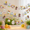 Easter String Lights,10Ft 20 LED Easter Lights Bunny Egg Chick Fairy Lights with Dual Power (Battery/USB) 2 Lighting Modes 6 Cute Patterns for Indoor Outdoor Easter Decorations Spring Home Party Patio