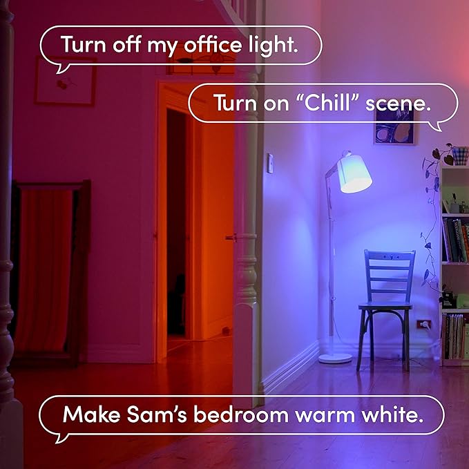 LIFX Color Smart Light Bulbs E26 (2-Pack), Matter Compatible RGB + Tunable White (800 Lumens), WiFi Dimmable Color Changing (2.4GHz), Compatible with Apple HomeKit, Alexa & Google