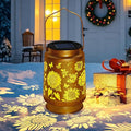 Solar Lanterns Outdoor Waterproof Hanging Solar Lights, Sunflower Garden Decor, Hanging Metal Garden Lights for Yard Patio Lawn Landscape, Birthday Gifts for Women Mom,Grandma Christmas Gifts