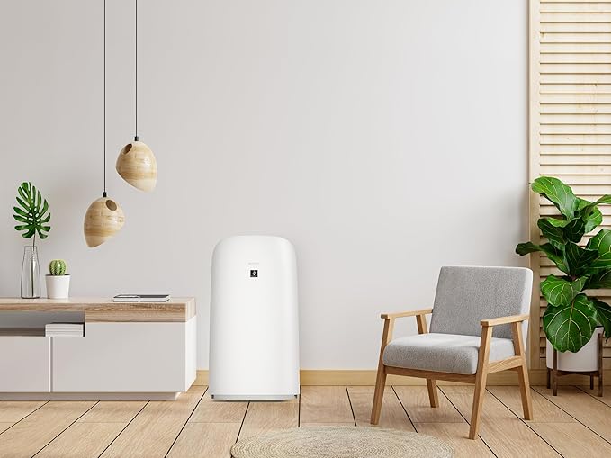 SHARP Smart Air Purifier with Humidifier Combo – Covers up to 2,603 sqft in one hour, Compatible w/Alexa & Google Asst. True HEPA Filter, for XL Rooms, Living Room, Dining Room - KCP110UW