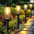 LETMY Solar Pathway Lights Outdoor, 4 Pack Solar Lights Outdoor Waterproof IP65, Bright Garden Light for Yard Walkway Driveway Landscape Garden Decor