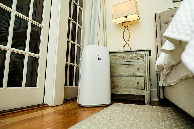 SHARP Smart Air Purifier with Humidifier Combo – Covers up to 2,603 sqft in one hour, Compatible w/Alexa & Google Asst. True HEPA Filter, for XL Rooms, Living Room, Dining Room - KCP110UW