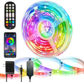 HOUHUI LED Strip Lights with Smart IC, 32.8Ft RGB IC LED Lights for Bedroom, App Control Color Changing Strip Light with Remote Music Sync for Home Game Room Kitchen Party Bar Indoor Lighting Decor