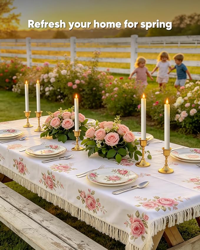 Homemory 24 Pcs Waxy Flameless Taper Candles with Remote, Flickering Battery Operated Taper Candle, Led Flameless Candlesticks Classic Tall Candles for Home, Wedding, Party, White, 9.6 inches