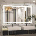 Keonjinn LED Bathroom Mirror with Lights, 40 x 24 Inch Frontlit & Backlit Mirror for Bathroom Wall, HD Tempered Glass, UL-Listed LED Driver, Anti-Fog, 3 Color Temperature, Dimmale, Memory Function