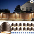LEONLITE 12-Pack Update 5CCT Low Voltage LED Deck Lights, 250LM Ultra Bright Fence Down Light, 12-24V AC/DC Anti Glare Step Railing Light, CRI90, 1800K/2700K/3000K/4000K/5000K, IP65, Oil Rubbed Bronze