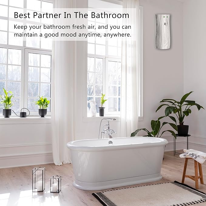 8-Pack Automatic Air Freshener Spray Dispenser with Remote Control,Wall Mounted/Free Standing for Commercial Use,Multiple Time Scent/Mist Release Settings for Room/Restroom (BHW, standard)