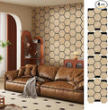 ARMURO Hexagon Wall Panels - 4 PCS Wood Panels for Wall - Natural Oak Wood Veneer Hexagon Sound Panels - Sound Absorbing Panels for Walls and Ceiling (23.8" W x 29" L)
