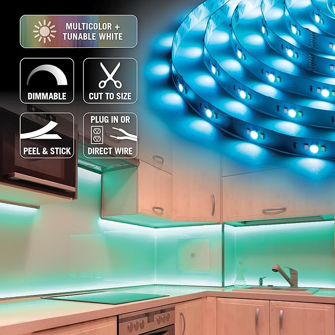 Armacost Lighting RibbonFlex Home 24V RGB+WW Multicolor Strip Light Kit 426510
