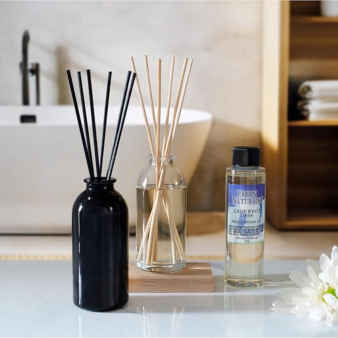 Urban Naturals Gingerbread Cookie Reed Diffuser Set - Warm Vanilla, Nutmeg, Cinnamon & Ginger - Made in the USA