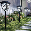 Ensenior Solar Lights Outdoor, 6500K LED Solar Garden Lights for Pathway Yard Patio Walkway Planter Walkway Landscape Lighting, IP65 Waterproof, Energy-Efficient Landscape Lighting, 12-Pack