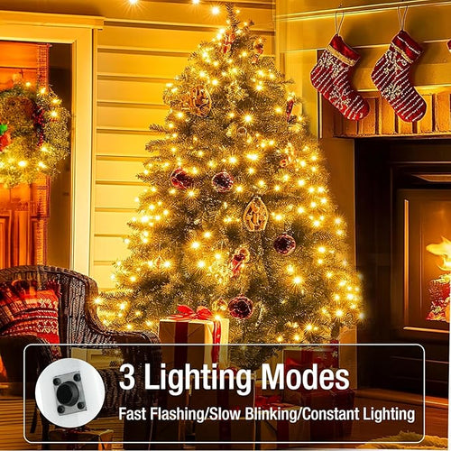 10 Pack Fairy Lights Battery Operated - 7ft 20 Led Twinkle Lights 3 Modes, Bulk Mini String Lights Waterproof for Mason Jars Vases Crafts Party Wedding Decoration Christmas -Warm White