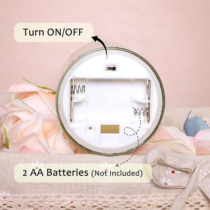 Flameless Candles with Remote Control, Flickering LED Glass Candles, Battery-Operated with Timer and Adjustable Brightness, Floral Branch Design for Home Decor and Wedding, Set of 3