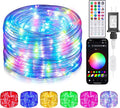 Rope Lights Outdoor Color Changing, 49FT 150 LED Waterproof Fairy String Light Plug in with Remote & APP Controlled, Music Sync Christmas Lighting for Outside Indoor Bedroom Halloween Decor