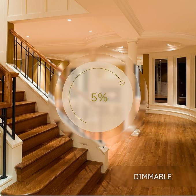 5W LED Horizontal Step Lights, Black Finish, 120V Dimmable LED Stair Lights Indoor and Outdoor, 200 Lumens, CRI 90+, IP-65 IC Rated, ETL Listed, Cool White 4100k