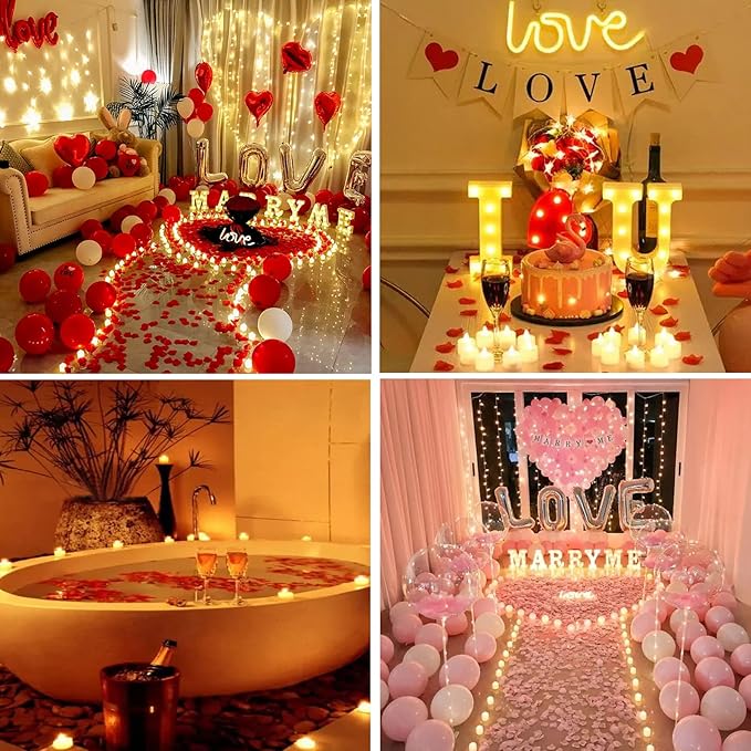Battery Operated Tea Lights Candles: 100 Pack Realistic and Bright Flickering Holiday Gift Flameless Candles LED Electric Tea Candles for Seasonal & Festival Party Home Decoration (Warm Yellow)