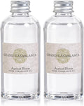 Zodax Grand Casablanca Porcelain Oil Diffuser Refills - Scented Oil for Aromatherapy Diffusers - Ideal for The Office, Living Room, Bathroom, and Home - Apricot Bloom Scent - 1.69 Oz. - Set of 2