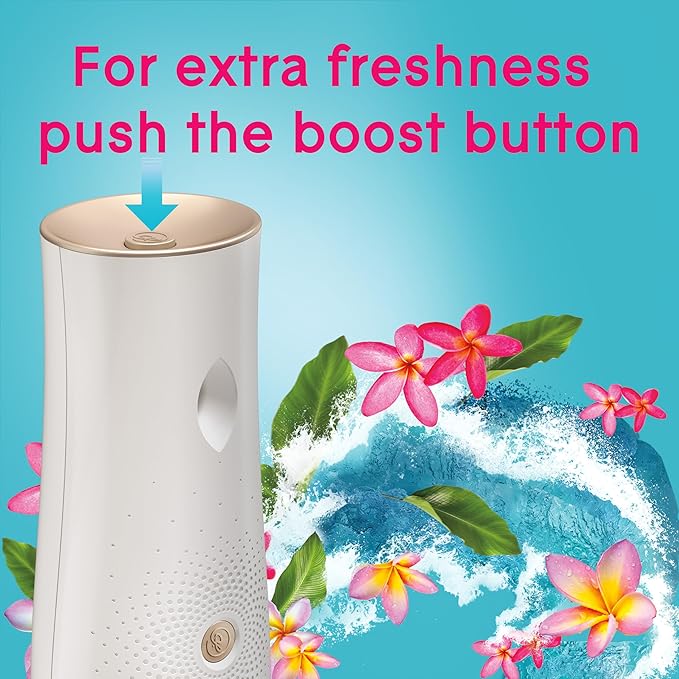 Glade Automatic Spray Air Freshener Refills, Aqua Waves, (PACK OF 3)